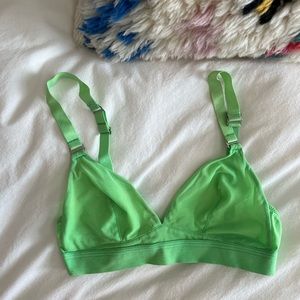 Sheer lime green Calvin Klein lounge bra. Size M.